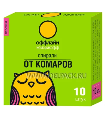 Спирали детские КОМАРИКОФФ БЕРЕЖНО (уп. 10 шт)*