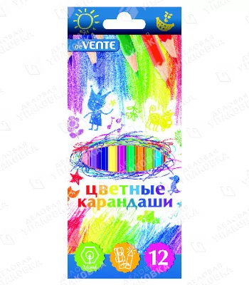Карандаши цветные 12 цв. deVENTE "Cosmo"