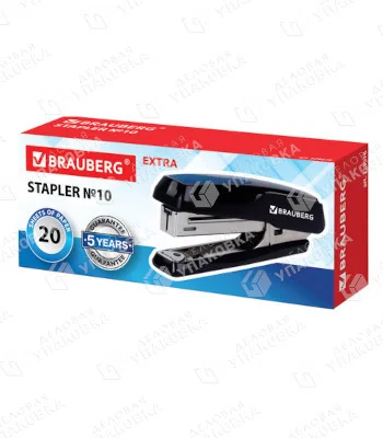 Степлер №10 + Антистеплер до 20 л. / BRAUBERG 229078