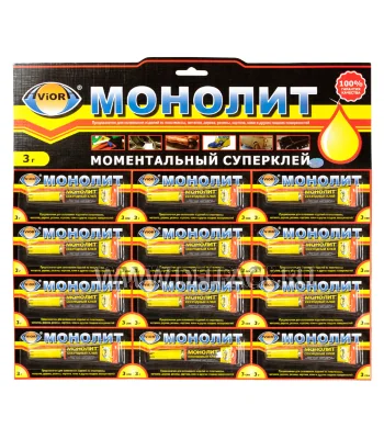 Клей МОНОЛИТ 3 гр. AVIORA 403-001 [1/12/288]