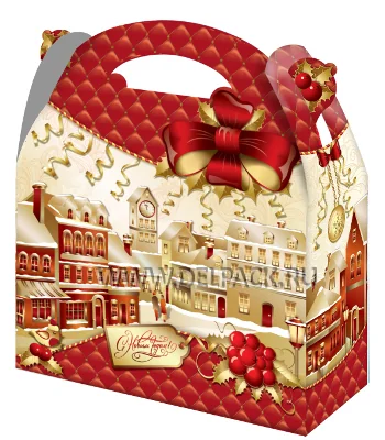 НГ Коробка картон. Город золотой 1500 гр