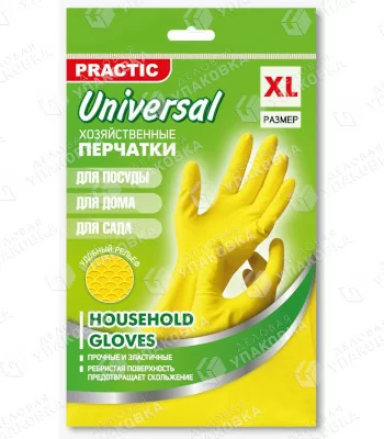 Перчатки хозяйственные PRACTIC UNIVERSAL XL [1/12/240]