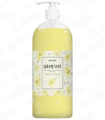 Крем-мыло Cream Soap "Груша и йогурт" увлажняющее - 1 л / PRO-BRITE 1084-1 [1/12]