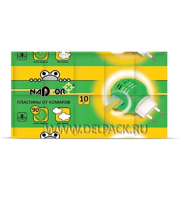 Пластины от комаров NADZOR ITM003P (лист 10 шт)