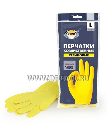 Перчатки хозяйственные L / AVIORA 402-568