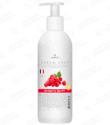Крем-мыло Cream Soap "Малина и йогурт" увлажняющее - 500 мл / PRO-BRITE 1606-05 [1/10]