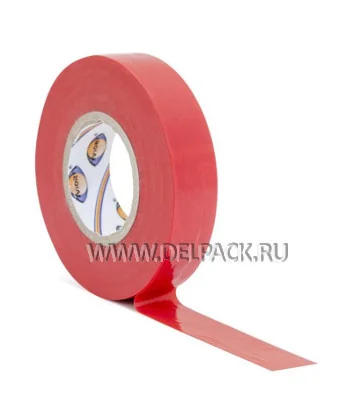 Изолента Красная / 15мм / 20м / AVIORA 305-057 / [5/100]