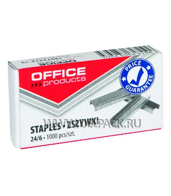 Скобы для степлера №24/6 OFFICE PRODUCT 18072419-19