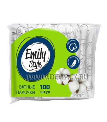 Ватные палочки EMILY STYLE (пакет 100 шт) [1/52]