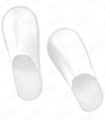 Тапочки одноразовые р.37- 42 белые (уп. 50 шт/25 пар) 610907