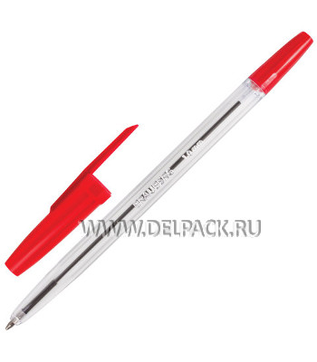 Ручка шариковая BRAUBERG Line 1,0мм Красная 141341