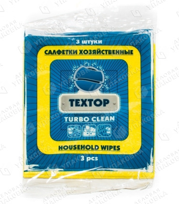 Салфетка вискозная TURBO CLEAN (уп. 3 шт) Т299*