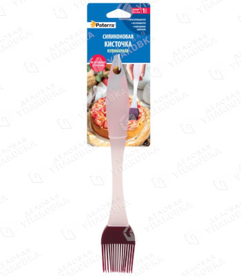 Кисть кулинарная силикон + пластик 25 см PATERRA 402-446
