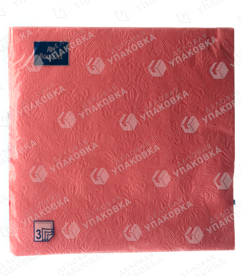 Салфетки бум. 3-сл. 33х33 ART BOUQUET (16 листов) Барокко Античный розовый