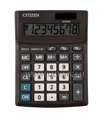 Калькулятор 8 разрядов SITIZEN CMB801BK 250431