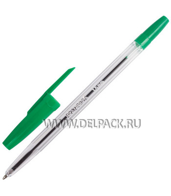 Ручка шариковая BRAUBERG Line 1,0мм Зеленая 141342