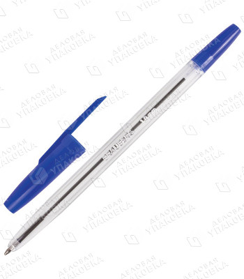 Ручка шариковая BRAUBERG Line 1,0мм Синяя 141097